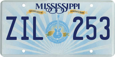 MS license plate ZIL253