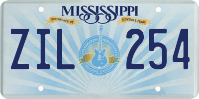 MS license plate ZIL254
