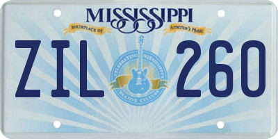 MS license plate ZIL260