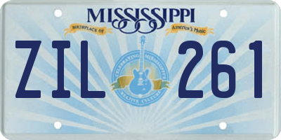 MS license plate ZIL261