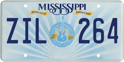 MS license plate ZIL264