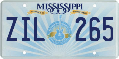 MS license plate ZIL265