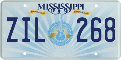 MS license plate ZIL268