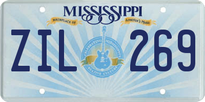 MS license plate ZIL269