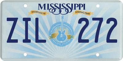 MS license plate ZIL272