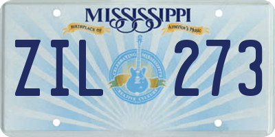 MS license plate ZIL273