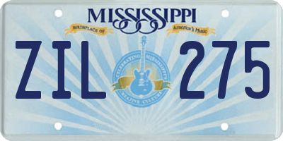 MS license plate ZIL275