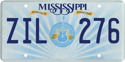 MS license plate ZIL276