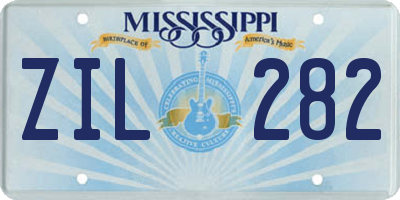 MS license plate ZIL282