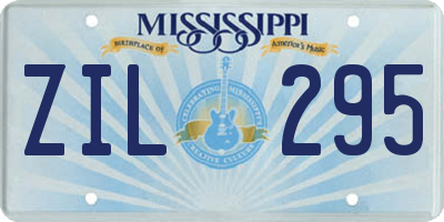 MS license plate ZIL295