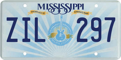 MS license plate ZIL297