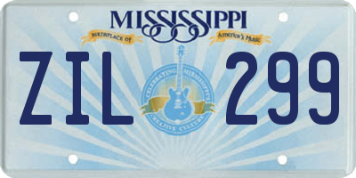 MS license plate ZIL299