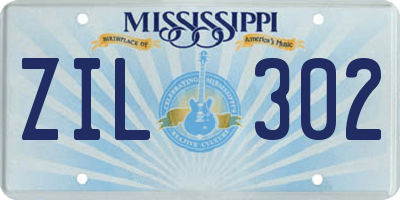 MS license plate ZIL302