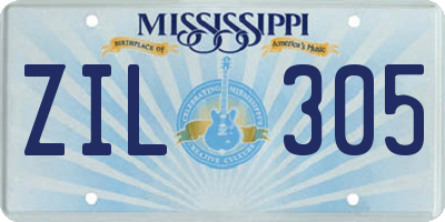 MS license plate ZIL305