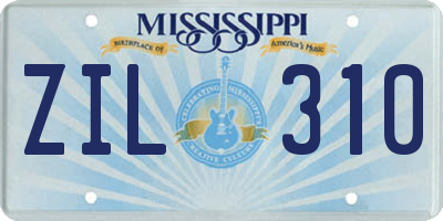 MS license plate ZIL310