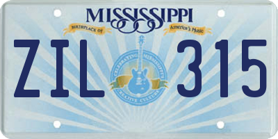 MS license plate ZIL315