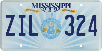 MS license plate ZIL324