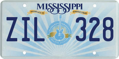 MS license plate ZIL328