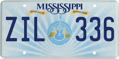 MS license plate ZIL336
