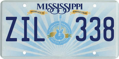 MS license plate ZIL338