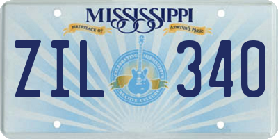 MS license plate ZIL340