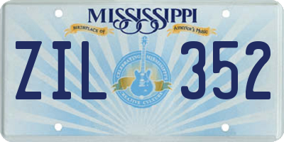 MS license plate ZIL352