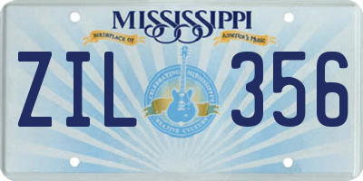 MS license plate ZIL356