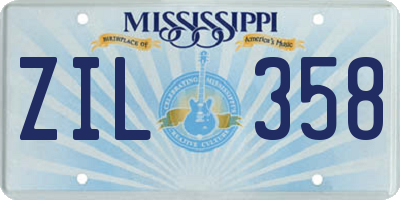 MS license plate ZIL358