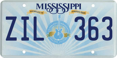 MS license plate ZIL363