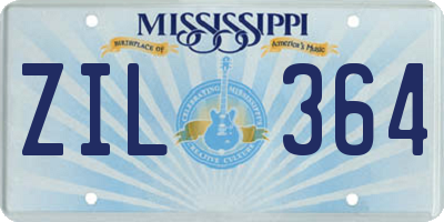 MS license plate ZIL364
