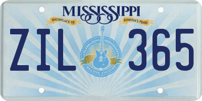 MS license plate ZIL365