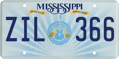 MS license plate ZIL366