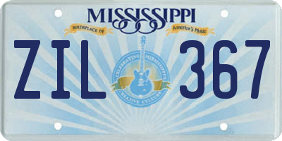MS license plate ZIL367