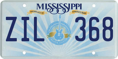MS license plate ZIL368