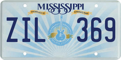MS license plate ZIL369