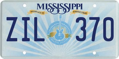 MS license plate ZIL370