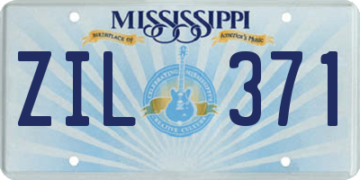 MS license plate ZIL371