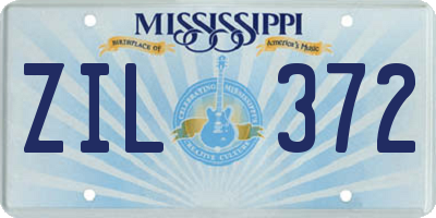 MS license plate ZIL372