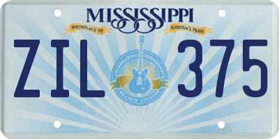 MS license plate ZIL375