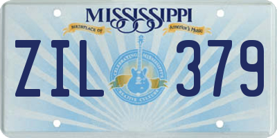 MS license plate ZIL379