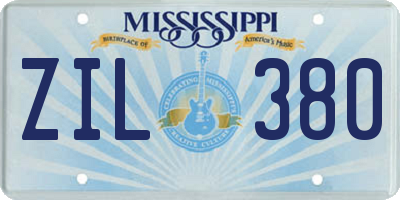 MS license plate ZIL380