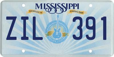MS license plate ZIL391