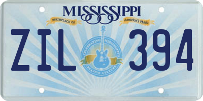 MS license plate ZIL394