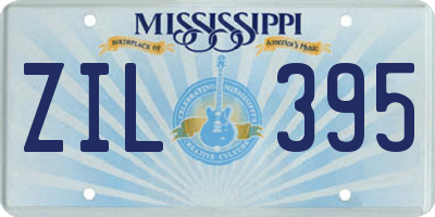 MS license plate ZIL395