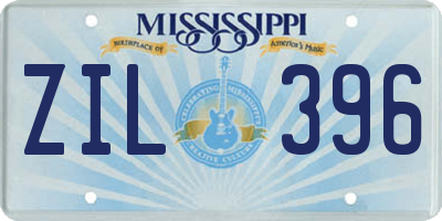 MS license plate ZIL396