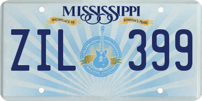 MS license plate ZIL399