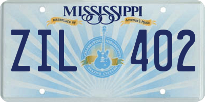 MS license plate ZIL402