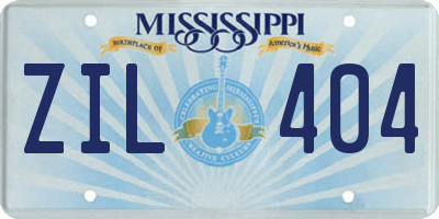 MS license plate ZIL404
