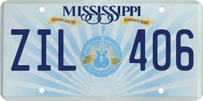 MS license plate ZIL406