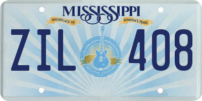 MS license plate ZIL408